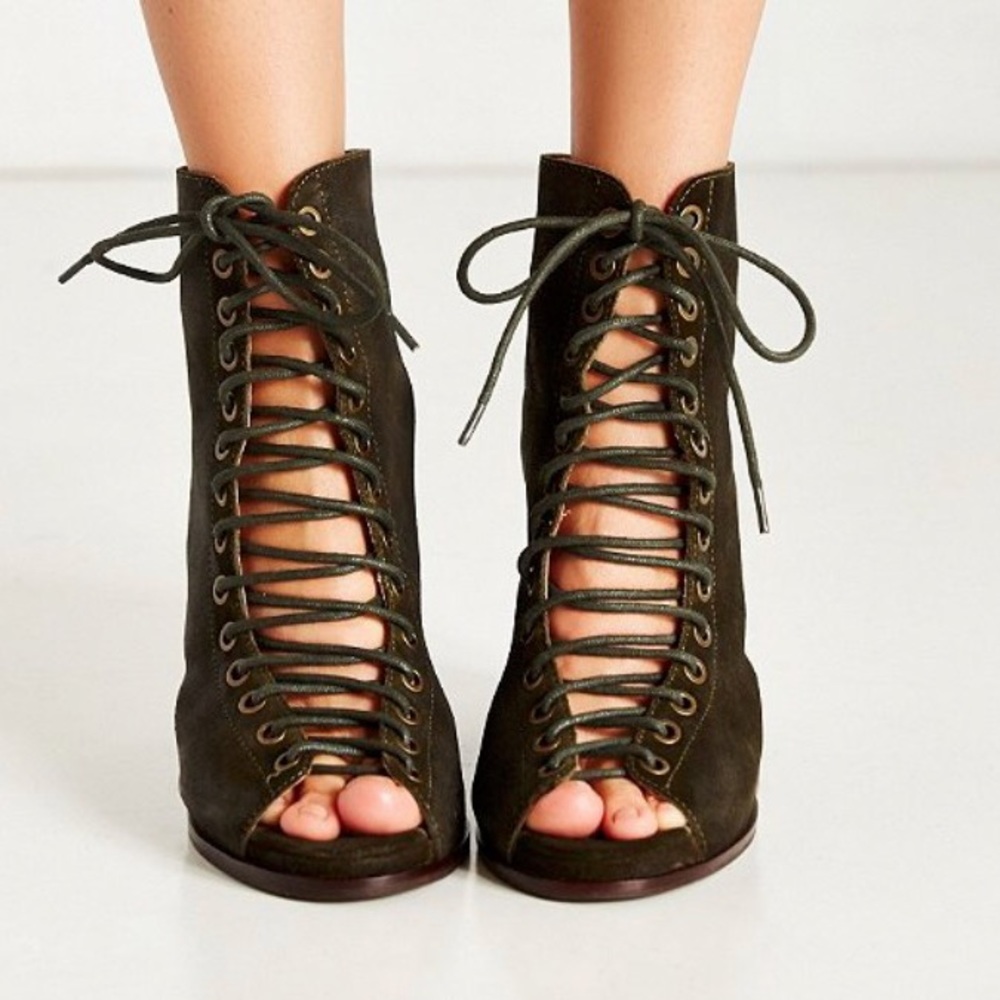Jeffrey Campbell Cors Lace Up Bootie